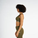 Sports Bra For Women's Workout  RZIST Capulet Olive Bra - RZIST