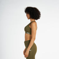 Sports Bra For Women's Workout  RZIST Capulet Olive Bra - RZIST