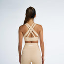 Sports Bra For Women's Workout  RZIST Pastel Yellow Bra - RZIST