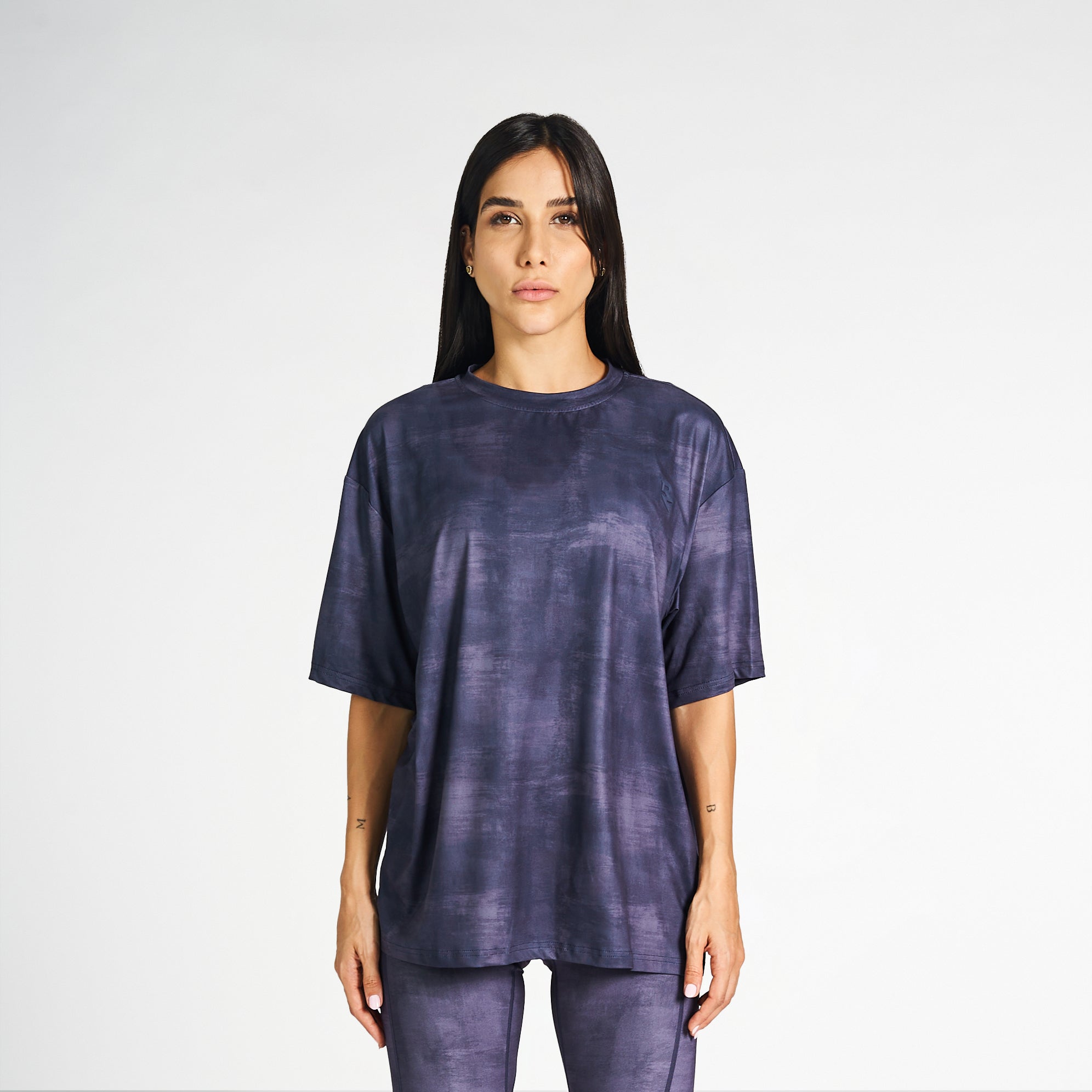Drop Shoulder Tee - Dark Navy