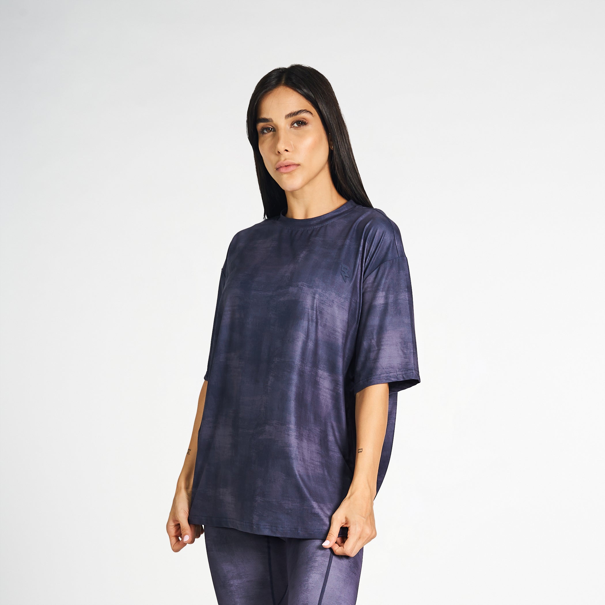 Drop Shoulder Tee - Dark Navy