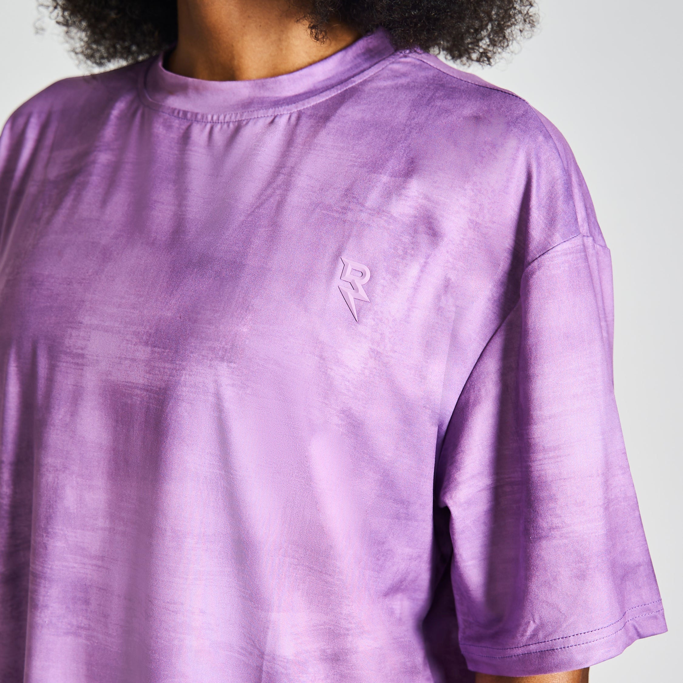 Drop Shoulder Tee - Purple