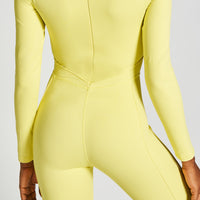 SWIMSUIT WITH WAIST SCARF For Women's Full Body RZIST Canary yellow Waist Scarf - RZIST