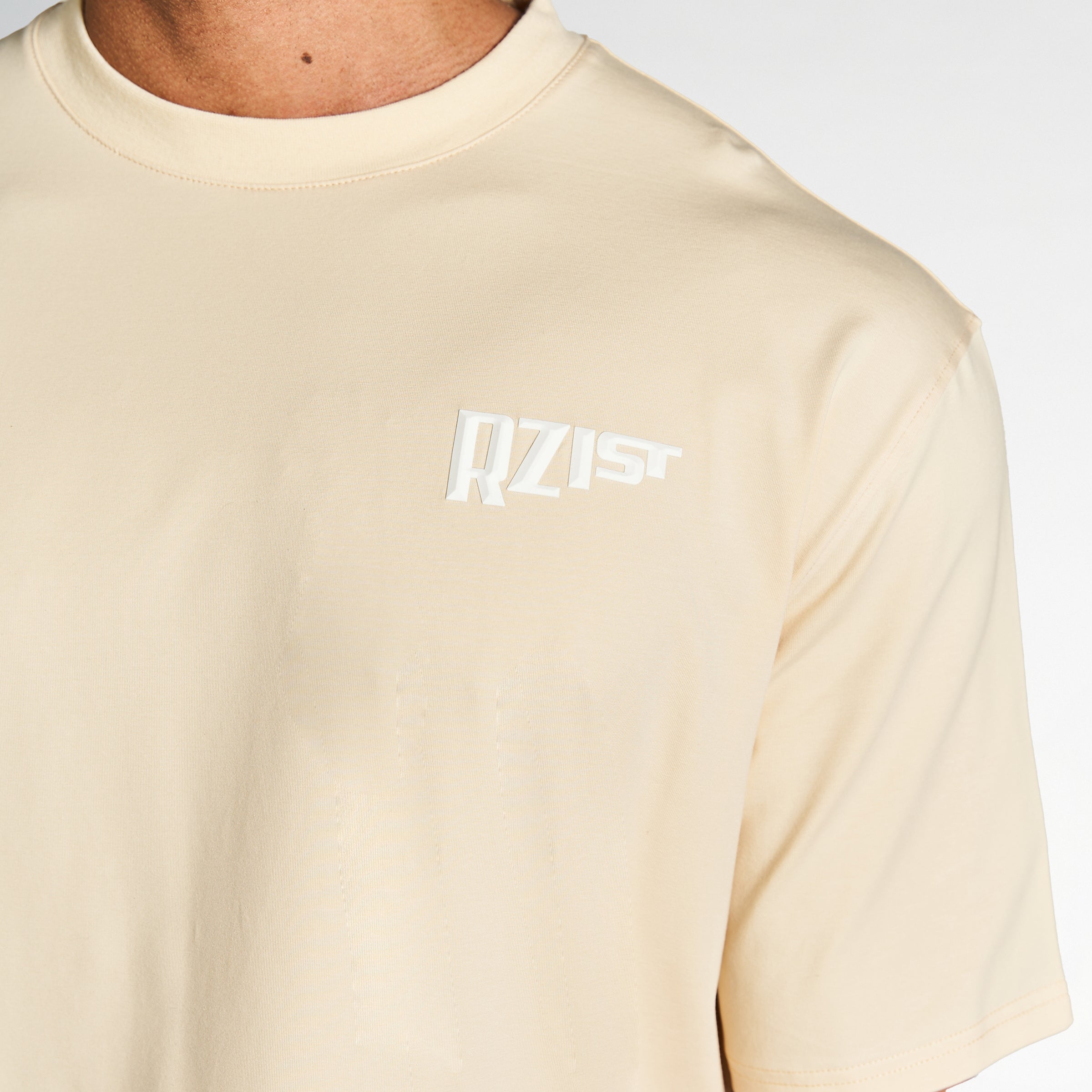 Oversized Drop-Shoulder T-Shirt - Macadamia