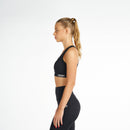Sports Bra For Women's Workout RZIST Jet Black Bra - RZIST