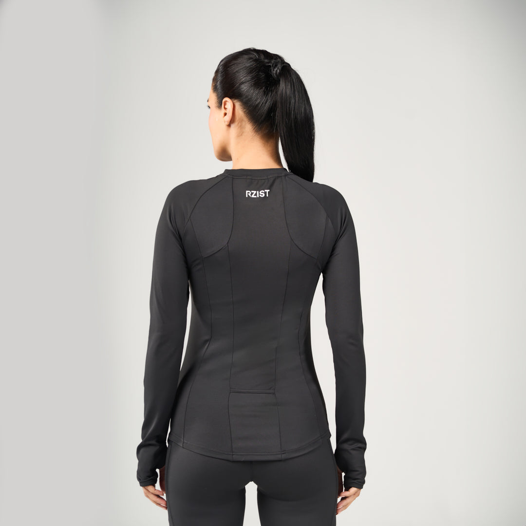 Performance Long Sleeves Tee - Black