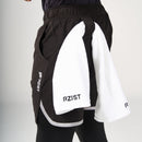 ⁠2 in 1 Long Inner Shorts - Black