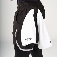 ⁠2 in 1 Long Inner Shorts - Black