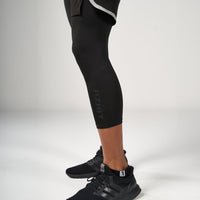 ⁠2 in 1 Long Inner Shorts - Black