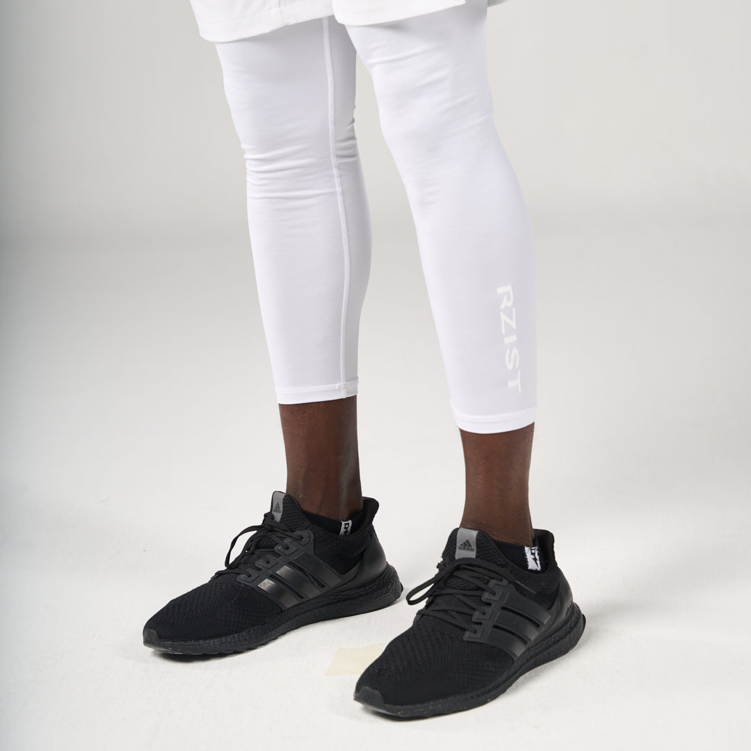 ⁠2 in 1 Long Inner Shorts - White