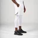 ⁠2 in 1 Long Inner Shorts - White