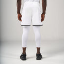 ⁠2 in 1 Long Inner Shorts - White