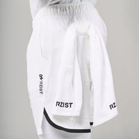 ⁠2 in 1 Long Inner Shorts - White