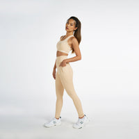 Sports Bra For Women's Workout  RZIST Pastel Yellow Bra - RZIST